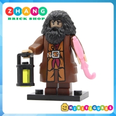 Xếp hình gồm Ron Weasley - Susan Bones - Harry Potter - Hermione Granger- Hagrid Lego Minifigures POGO PG8161