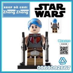 Xếp hình Rey - Luke Skywalker - Sabine - Ahsoka Tano - Kit Fisto - Jag - Snowtrooper Lego Minifigures Lele C023 030
