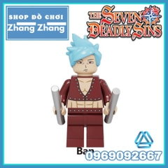 Xếp hình Meliodas - Elizabeth Liones - Ban - Diane - King- Gowther - Escanor- Merlin Lego Minifigures Kopf KF6129