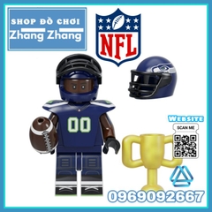 Đồ chơi xếp hình Cầu thủ bóng bầu dục Mỹ Batch of NFL Minifigures Kopf KF6139