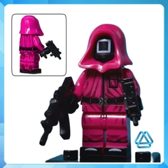 Xếp hình mô hình Trò chơi con mực Squid game gồm Oh Il Nam - Gi Hoon - Sae Byuk Lego Minifigures WM6131
