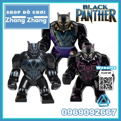 Xếp hình Black Panther Bigfigures Lego Minifigures Bigfigures PRCK GD174 GD175 GD176