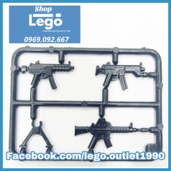 Xếp hình bộ 3 súng trường Heckler & Koch MP5A3
 - Heckler & Koch MP5A5S
 - M16 chuyên dụng SWAT Mỹ Lego Minifigures
