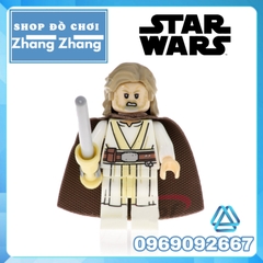 Xếp hình Star Wars Ki-Adi-Mundi - Rey - Moloch Luke Skywalker Imperial Pilot Rebel Trooper Lego Minifigures Pogo PG8116