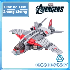 [344 hình] Xếp hình Phi thuyền Captain Marvel đột kích Skrull Lego Minifigures Lepin 07117