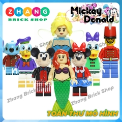 Xếp hình Vịt Donald và chuột micky và thú Ariel Lego Minifigures POGO PG8225