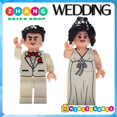 Đồ chơi xếp hình lễ phục cưới wedding Kimono Hanbok Hỷ phục các quốc gia Minifigures No 1602