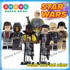 Đồ chơi Xếp hình Star Wars Rebolt Rako Hardeen - Rose Lando Calrissian - Poe Dameron IG-88 Minifigures POGO PG8142