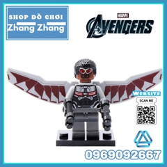 Xếp hình Avengers Civil War Falcon - Winter Soldier - She Hulk - Black Panther - War Machine Lego Minifigures Xinh x0114