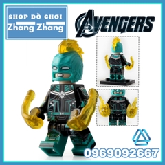 Xếp hình Avengers End Game Captain Marvel Spider-Man Pepper Thor Thanos America Rocket Racoon Lego Minifigures WM6061