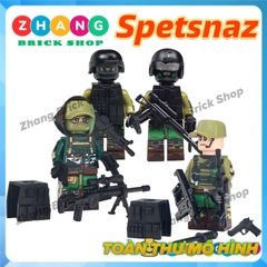 Xếp hình biệt đội đặc nhiệm Spetnazt phản ứng nhanh Swat Nga Lego Minifigures Decool 304 307