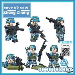 Đồ chơi Xếp hình lực lượng Thủy Quân lục chiến Navy Military Lego Minifigures Tbstoys Tbs53-58
