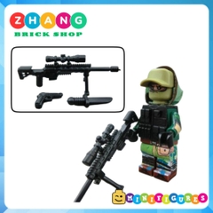 Xếp hình biệt đội đặc nhiệm Spetnazt phản ứng nhanh Swat Nga Lego Minifigures Decool 304 307