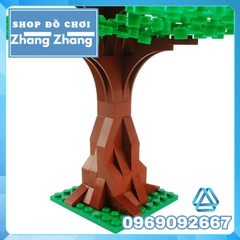 [104 hình] Xếp hình cây cổ thụ xanh lá trong công viên thành phố Moc Lego kèm hướng dẫn đầy đủ