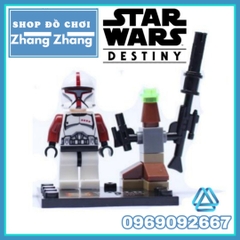 Xếp hình Star Wars Yoda - Clone Trooper - Captain Rex - Jek-14 - Obi Wan - Han Solo Lego Minifigures SY195