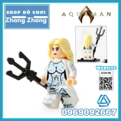Xếp hình Aquaman Đế Vương Atlantics - Mera - Black Manta - Vulko - Atlanna - Nereus - Orm Lego Minifigures Xinh X0237