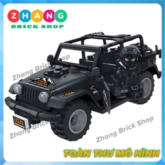 [52 hình] Xếp hình xe Zeep Quân sự SUV SWAT dùng cho lực lượng phản ứng nhanh Lego Minifigures Tbstoys Tbs J772