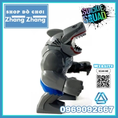 Đồ chơi xếp hình King Shark vua cá mập trong Suicide Squad Biệt đội cảm tử Minifigures Kopf KF1558