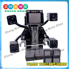 Đồ chơi mô hình nhân vật Skibidi Toilet Large TV Man 1.0 KDL826 K2188 Zhang Brick Shop