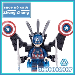 Xếp hình Captain American - Avengers Civil War Siêu anh hùng Marvel Lego Minifigures MG0001