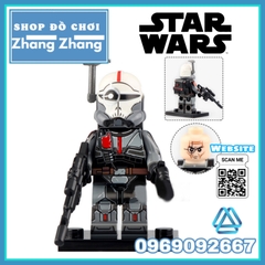 Xếp hình Star Wars Wrecker  Crosshair Hunter Tech Rex Commander Cody Jesse Ahsoka's Troopers Lego Minifigures WM6095