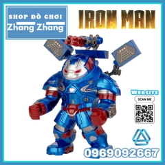 Đồ chơi xếp hình người sắt Iron man phiên bản Hulkbuster tặng kèm War machine Patriot Minifigures Xinh XH1820