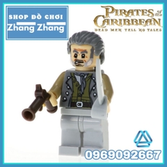 Xếp hình Pirates of the Caribbean Jack Sparrow - Carina - Barbossa - Henry - Scurm - Gibbs Lego Minifigures Xinh X0160