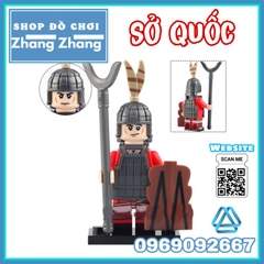 Đồ chơi xếp hình quân lính nước Sở thời Xuân thu chiến quốc Minifigures Koruit KT1093