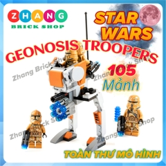 [119 hình] Xếp hình Star Wars 4 lính Geonosis Troopers battle đại chiến Lego Minifigures K-004