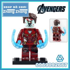 Đồ chơi xếp hình Marvel What-If Marvel Zombie gồm Captain America - Iron man - Wong - Hawkeye Minifigures Xinh X0325
