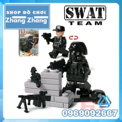 Lego xếp hình cảnh sát police lực lượng đặc nhiệm S.W.A.T Swat Lego MinifiguresTbs Toys Tbs 11-16 Tbs 0211