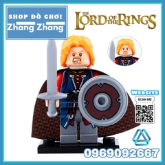 Xếp hình The Hobbit Theoden - Eomer - Rohan - Wormtongue - Boromir - Aragorn - Bowman Lego Minifigures Pogo PG8031