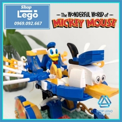 Xếp hình Xe bay có cánh của vịt Donald trong phim hoạt hình chuột Micky Lego Minifigures PRCK 69654
