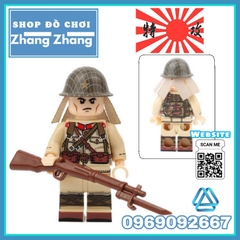 Đồ chơi xếp hình Lính phát xít Nhật thế chiến II Minifigures JJ001 005