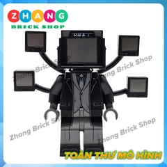 Đồ chơi mô hình nhân vật Skibidi Toilet Large TV Man 1.0 KDL826 K2188 Zhang Brick Shop