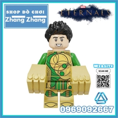 Đồ chơi xếp hình Eternals gồm Ikaris Thena Gilgamesh - Makkari Ajak Kingo - Sersi Phastos Druig Minifigures Kopf E0101