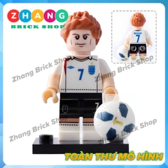 Xếp hình mô hình cầu thủ bóng đá nổi tiếng gồm Ronaldo - Messi - Cavani Lego Minifigures Koruit KT1003