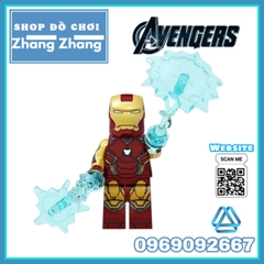 Xếp hình Iron Man
- Captain America - Deadpool
- Hawkeye
- Hulk - Rocket Racoon - Loki Lego Minifigures POGO PG8271