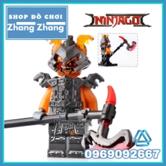 Xếp hình Ninjago Shadow - Ash - Slackjaw - Blunck - Rivett - Vermin - Raggmunk - Machia Lego Minifigures POGO PG8055
