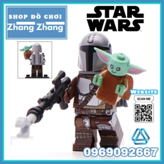 Xếp hình Star Wars The Mandalorian Chiến tranh giữa các vì sao Lego Minifigures Wm899A