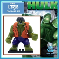 Xếp hình Người khổng lồ xanh Hulk có áo choàng vải Lego Minifigures Xinh EG18004 EG022
