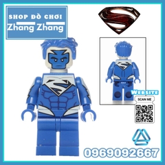 Đồ chơi Xếp hình Lantern Super man gồm General Zod - Blue Lantern - Red Son Super man Minifigures Lele D001 008