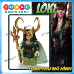 Xếp hình Scarlet Witch Lady Loki Lego Minifigures wm6024 wm464