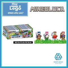 Xếp hình Mineblock mô phỏng Minecraft cho bé lắp ráp My World Lego Minifigures DLP DLP549