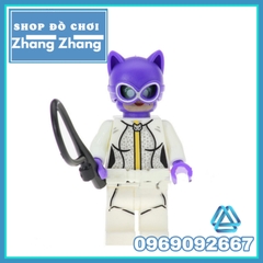 Xếp hình Batman - Alfred - Robin - Catwoman - Gordon - King Tut - Harley Quinn - Joker Lego Minifigures POGO PG8074