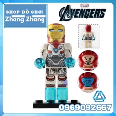 Xếp hình Người sắt War Machine Hawkeye Pepper Mk85 Mk50 Hulk Iron Man Avengers : Endgame Lego Minifigures Koruit KT1026
