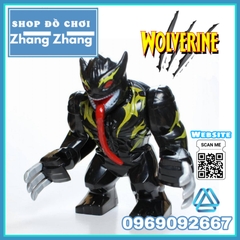 Xếp hình Symbiote Wolverine siêu anh hùng Marvel X-men BigFigures Lego Minifigures POGO PG2064 PG8241