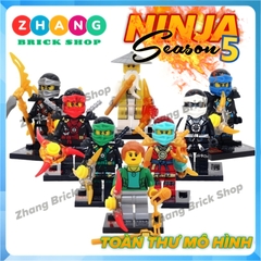 Đồ chơi xếp hình Ninjago Season 5 Misako Wu Kai Cole Jay Zane Lloyd Nya Minifigures Jinrun JR787