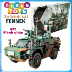 Đồ chơi xếp hình xe trinh sát Fennek gồm 692 mảnh ghép Minifigures Xingbao XB06053