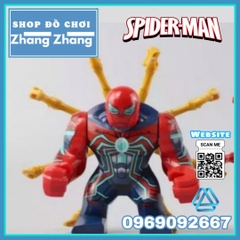 Xếp hình Spider Man người nhện loại to Lego Minifigures Kopf KF6092 KF1172